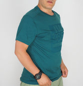 Mens Jack Wolfskin 365 1806621 Atlantic Deep Short Sleeve Light Casual T Shirt